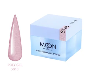 Полігель Moon Full для нарощування нігтів Poly Gel #SQ18, 30 мл