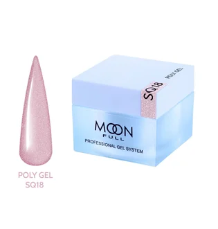 Полігель Moon Full для нарощування нігтів Poly Gel #SQ18, 30 мл