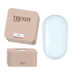 Żel modelujący Trendy Nails, Clear, HEMA/TPO free, 50 ml