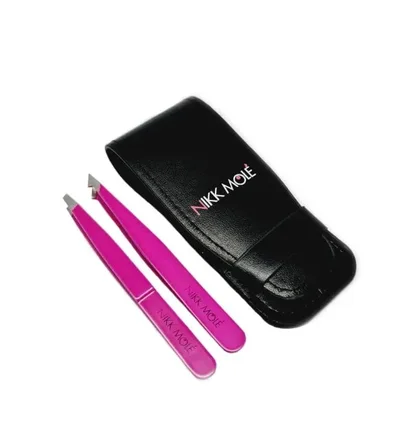 Purple Tweezer Kit Nikk Mole with case