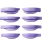 Zestaw płaskich wałków do laminacji rzęs Wona Purple Lift Patch, 4 pary