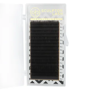 Вії Dark Brown Sculptor Lash Gold, вигин C, товщина 0.07, довжина 7-14 мм, 28 ліній