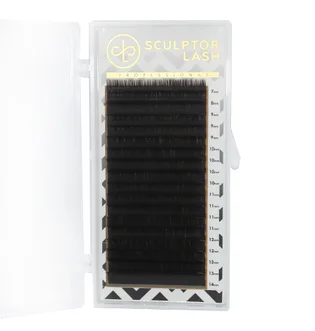 Dark Brown Lashes Sculptor Gold, curl C, thickness 0.07, length 7-14 mm, 28 lines
