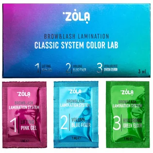 Набір для ламінування ZOLA Color Lab, саше, 3×1 мл