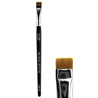 Szeroki pędzel do farbowania brwi CTR Black Style LB-04