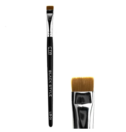 Szeroki pędzel do farbowania brwi CTR Black Style LB-04