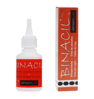 Zestaw do farbowania brwi Binacil Black + oksydant 3%