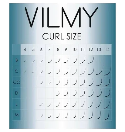 Mix Lashes Vilmy, curl C, thickness 0.10, length 4-7 mm, 20 lines