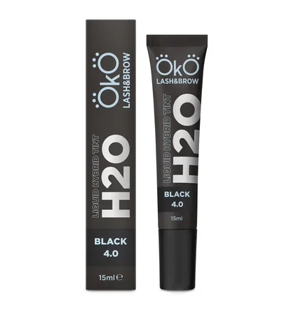 Farba do brwi i rzęs OKO Lash&Brow H2O Liquid Hybrid Tint, #4.0 Black, 15 ml