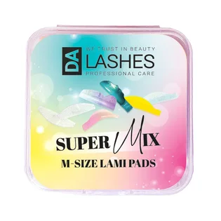 Валики для ламінування вій Dalashes Super Mix, розмір M, 6 пар