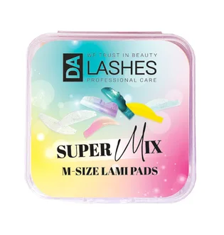 Валики для ламінування вій Dalashes Super Mix, розмір M, 6 пар