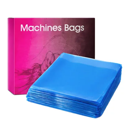 Бар'єрний захист Machine Bags, синій, 130×130 см, 250 шт