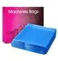 Бар'єрний захист Machine Bags, синій, 130×130 см, 250 шт