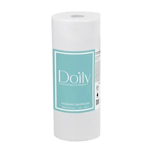 Disposable wipes Doily, mesh, in roll, 40×70 cm, 100 pcs