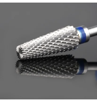 Frez z węglika spiekanego Kraken Nails, stożek, niebieski, 6 mm