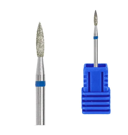 Diamond Drill Bit Kraken Nails, flame, with blue notch, 1.8×8.0 mm
