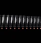 Гелеві тіпси Soft Gel Tips Medium Coffin #4, прозорі, 550 шт
