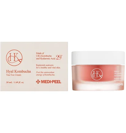 Зволожуючий крем для обличчя Medipeel Hyal Kombucha Tea-Tox Cream з комбучею, 50 мл