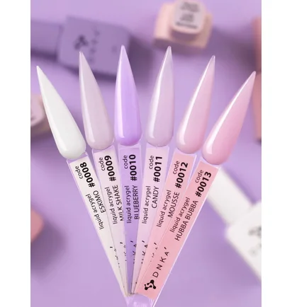 Акрил-гель для нігтів DNKa' Liquid Acrygel #0010 Blueberry, банка, 15 мл
