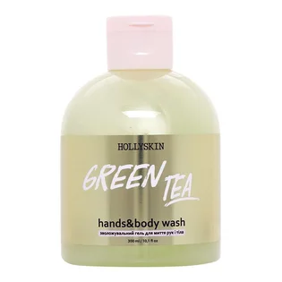 Зволожуючий гель для миття рук та тіла HollySkin Green Tea, 300 мл