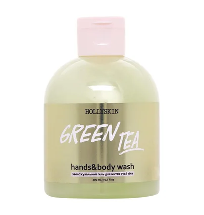 Зволожуючий гель для миття рук та тіла HollySkin Green Tea, 300 мл