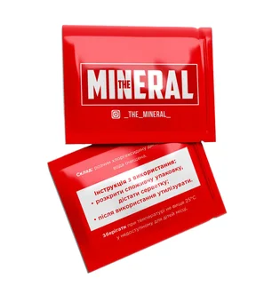 Влажная салфетка The Mineral с хлоргексидином, красная, саше