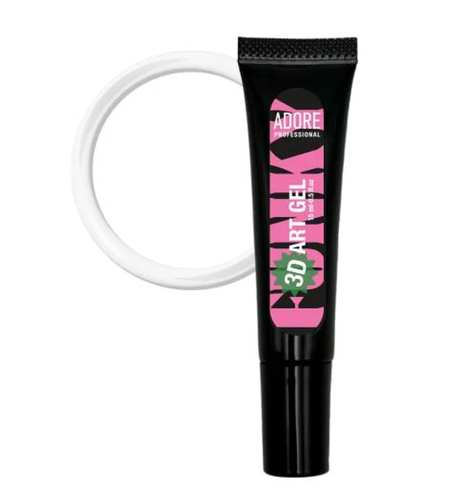 Арт-гель для об'ємних дизайнів нігтів Adore Professional 3D Funky №03 Clear, 15 мл