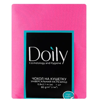 Чохол на кушетку Doily зі спанбонду, з гумкою, малиновий, 80 г/м², 0.8×2.1 м