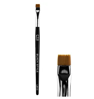 Szeroki pędzel do farbowania brwi CTR Black Style LB-03