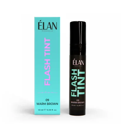 Фарба для брів та вій ELAN Flash Tint Warm Brown #09, 10 мл
