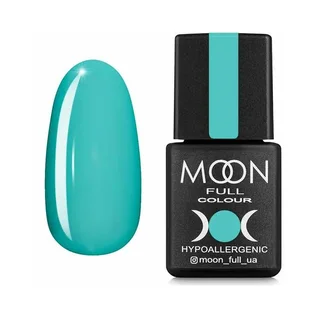 Гель-лак Moon Full Summer #629, яркий бело-зеленый, 8 мл