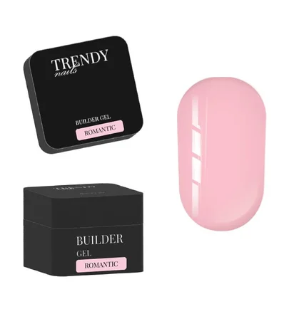 Żel do przedłużania Trendy Nails, Romantic, HEMA/TPO free, 30 ml