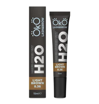 Farba do brwi i rzęs OKO Lash&Brow H2O Liquid Hybrid Tint, #8.36 Light Brown, 15 ml