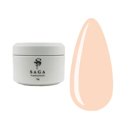 Żel do przedłużania paznokci SAGA Builder Veil #10, 15 ml