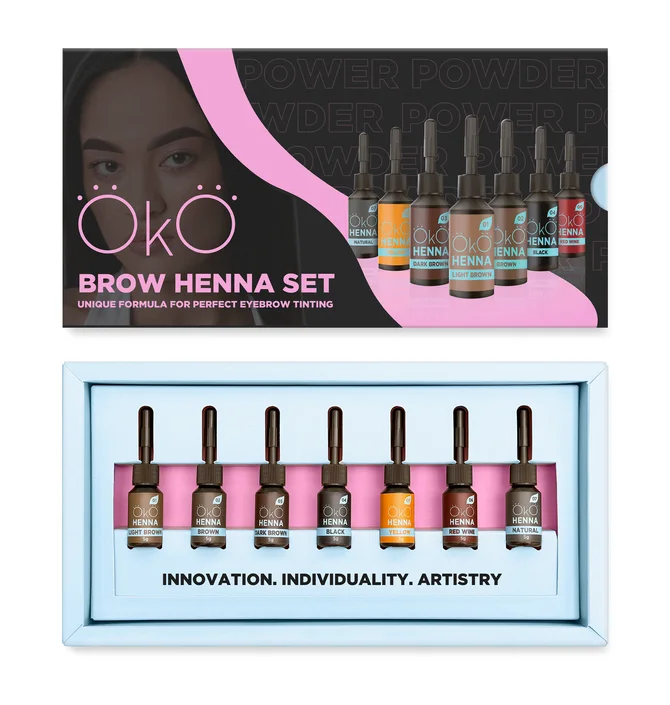 Набір хни для брів OKO Lash&Brow Power Powder, 5 г