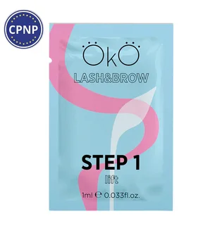 Засіб для ламінування вій та брів OKO Lash&Brow, Step 1 Lift