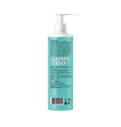 Cooling Foot Gel Shelly, with menthol and mint oil, 200 ml