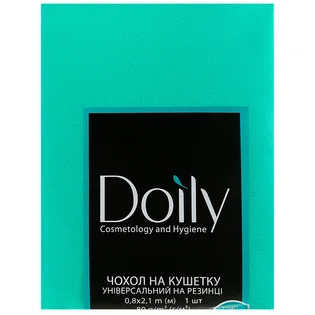 Чохол на кушетку Doily, зі спанбонду, з гумкою, м'ятний, 80 г/м², 0.8×2.1 м