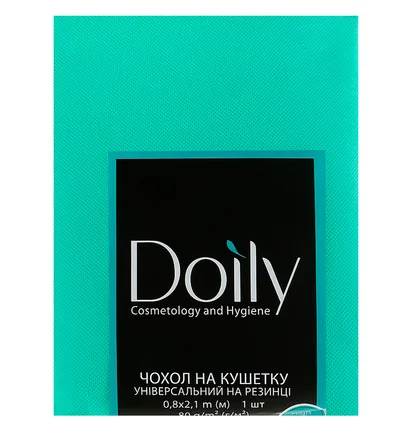 Чохол на кушетку Doily, зі спанбонду, з гумкою, м'ятний, 80 г/м², 0.8×2.1 м