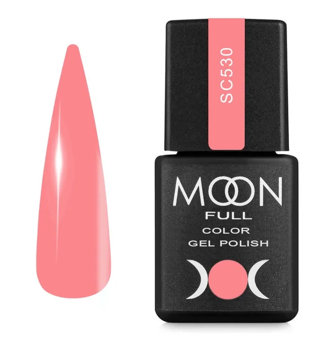 Гель-лак Moon Full Color Gel Polish #SC530, рожевий, 8 мл