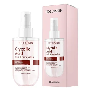 Відлущуючий пілінг для шкіри голови HollySkin Glycolic Acid з гліколевою кислотою, 100 мл