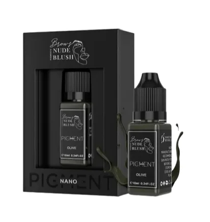 Pigment do makijażu permanentnego Nude Blush Brows Nano, Olive, 10 ml