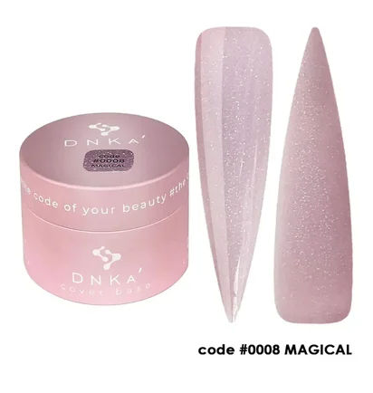 Камуфлююча база для нігтів DNKa' Cover Rubber Base French #0008 Magical, 30 мл