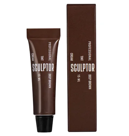 Kremowa farba do brwi i rzęs Sculptor, Deep Brown, 15 ml