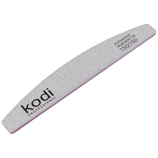 Пилка Kodi Professional для нігтів півмісяць сіра, 150/150, #91, 1 шт