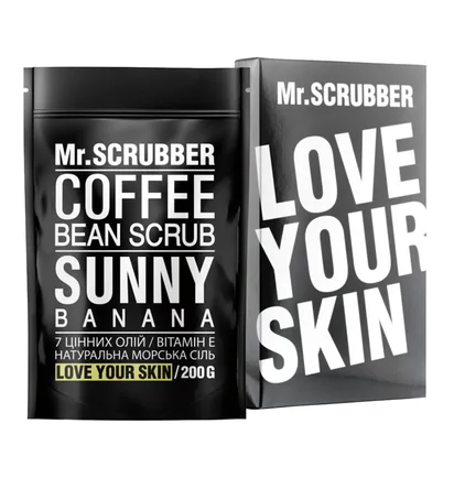 Кавовий скраб для тіла Mr.Scrubber, Sunny Banana, 200 г