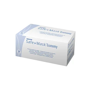Процедурні маски Safe+Mask Economy, зелені, 50 шт