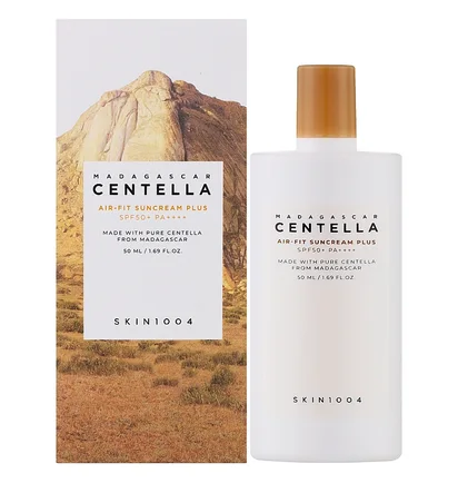 Сонцезахисний крем SKIN1004 Madagascar Centella Air-Fit Suncream Plus SPF50+ PA+++, з центелою, 50 мл