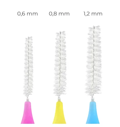 Щіточка для брів і вій Baby Brush, синя, 1.2 мм, 1 шт