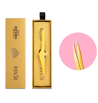 Punktowa pęseta do brwi Lendi Golden, Spark Point